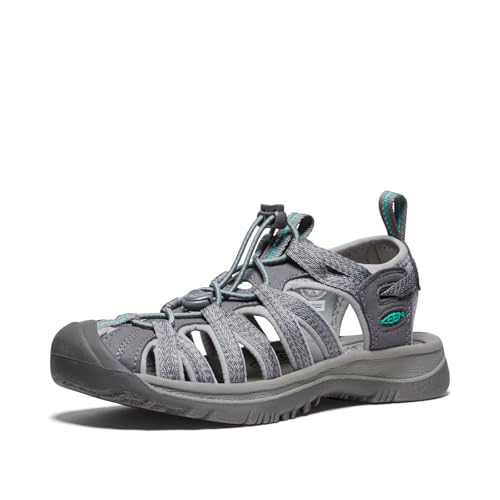 KEEN Damen Whisper Sandals, Medium Grey Peacock Green, 35.5 von KEEN