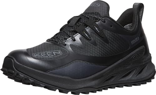 KEEN Damen Zionic Low Height Waterproof All Terrain Wanderschuhe, Schwarz/Schwarz, 39 EU von KEEN