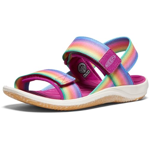 KEEN Elle Backstrap Slingback Sandalen, Rainbow/Festival Fuchsia, 29 EU von KEEN