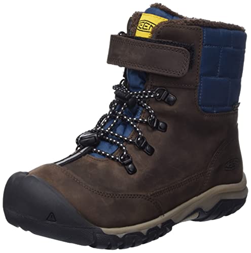 KEEN Greta Boot Waterproof Schneestiefel, Coffee Bean/Blue Wing Teal, 37 EU von KEEN