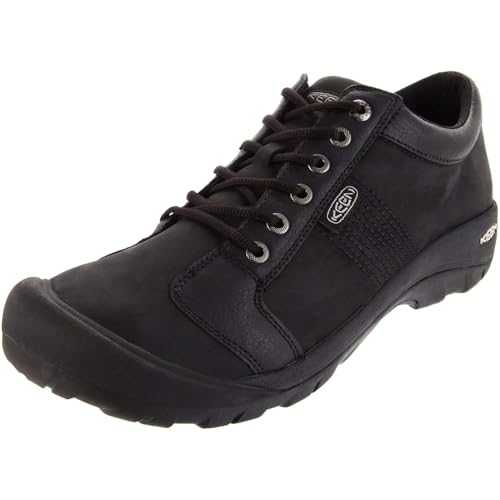 KEEN Herren Austin Low Leder Freizeitschuh, Black, 47.5 EU von KEEN