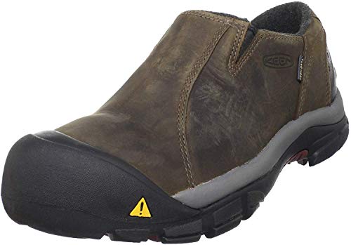 KEEN Herren Brixen Low Waterproof Pantoletten, Schiefer schwarz/Madder Brown, 42 EU von KEEN