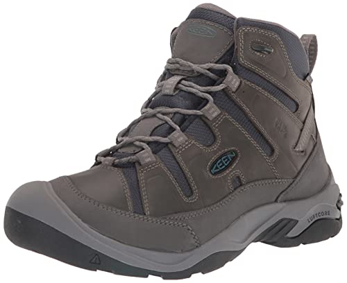 KEEN Herren Circadia Mid Waterproof Wanderstiefel, Steel Grey/Legion Blue, 41 EU von KEEN