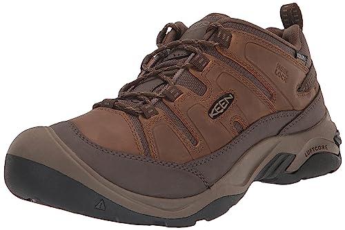 KEEN Herren Circadia Waterproof Wanderschuh, Shitake/Brindle, 40.5 EU von KEEN