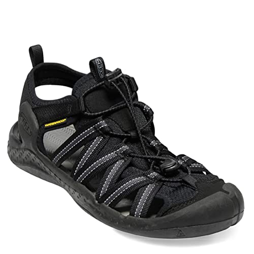 KEEN Herren Drift Creek H2 Sandalen, Black/Black, 40.5 EU von KEEN