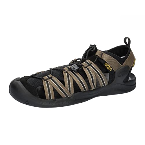 KEEN Herren Drift Creek H2 Sandalen, Dark Olive/Black, 40 EU von KEEN