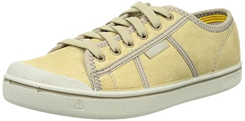 KEEN Herren Eldon Harvest Leder Sneaker, Beige/silberfarben/Birke, 40.5 EU von KEEN