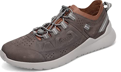 KEEN Herren Highland Leather Casual Sneaker, Stahlgrau/Drizzle, 42.5 EU von KEEN