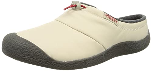 KEEN Herren Howser 3 Slide Hausschuh, Plaza Taupe/Red Carpet, 44.5 EU von KEEN