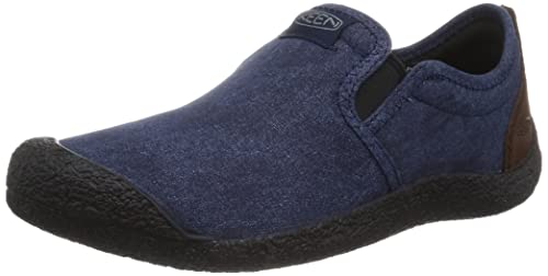 KEEN Herren Howser Slipper, Leinen, lässig, bequem Hausschuh, Black Iris/Bison, 45 EU von KEEN