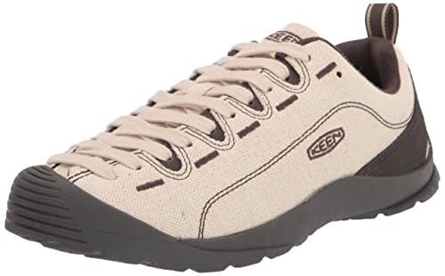 KEEN Herren Jaspis-Leinwand Sneaker, Naturleinwand schwarz Oliv, 40.5 EU von KEEN