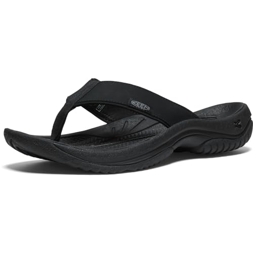 KEEN Herren Kona TG Flip Flop, Black/Steel Grey, 44.5 EU von KEEN