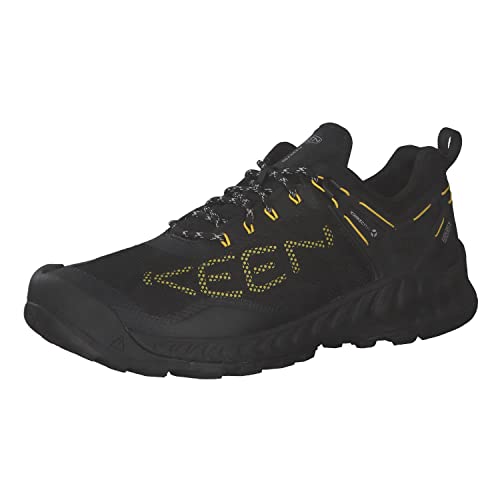 KEEN Herren Nxis Evo Wp-m Wanderschuhe, Schwarz Gelb, 45 EU von KEEN