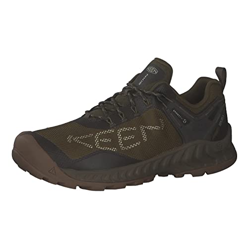 KEEN Herren NXIS EVO WP-M Wanderschuh, Dunkeloliv/Schwarz Olive, 42 EU von KEEN