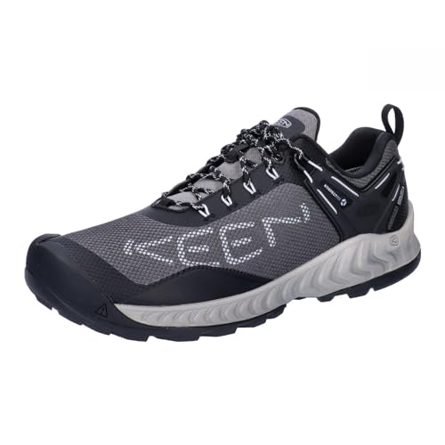 KEEN Herren Nxis Evo niedrige Höhe wasserdichte schnelle Verpackung Wanderschuhe, Magnet Vapor, 40 EU von KEEN