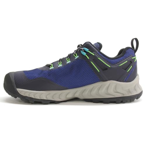 KEEN Herren NXIS Evo Waterproof Wanderschuh, Sky Captain/Green Flash, 40.5 EU von KEEN