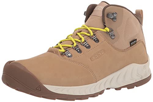 KEEN Herren NXIS Explorer Mid Waterproof Wanderstiefel, Safari/Birch, 45 EU von KEEN