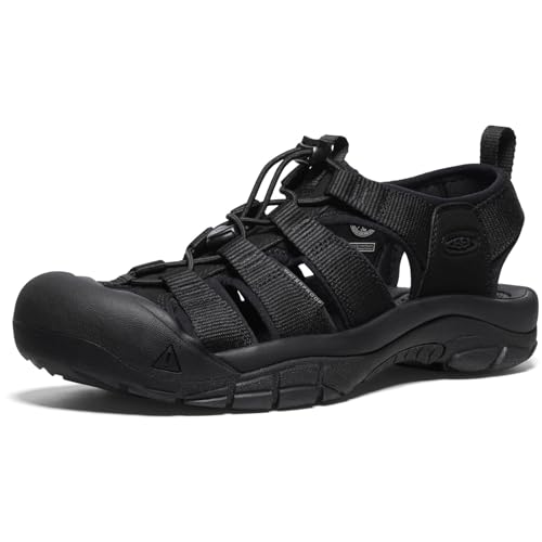 KEEN Herren Newport H2 Sandalen, Triple Black, 46 EU von KEEN