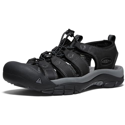 KEEN Herren Newport Sandalen, Black Steel Grey, 48 EU von KEEN