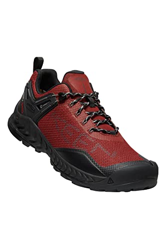 KEEN Herren NXIS Evo Waterproof Kein Absatz, Fired Brick/Black, 44 EU von KEEN