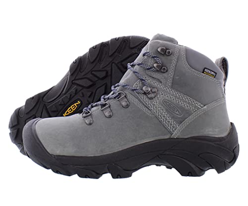 KEEN Herren Pyrenees Mid Height Waterproof Wanderstiefel, Drizzle/Black Iris, 44.5 EU von KEEN