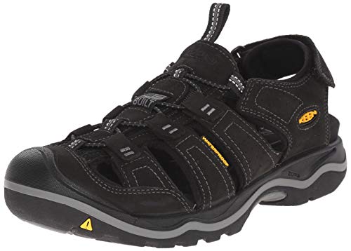 Keen Herren Rialto Sandalen Trekking-& Wanderschuhe, Schwarz (Black/Gargoyle Black/Gargoyle) von KEEN