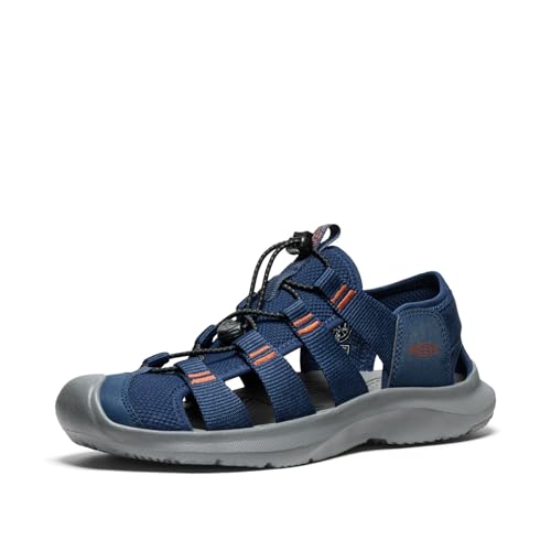 KEEN Herren Seanik H2 Sandalen, Naval Academy/Gold Flame, 42.5 EU von KEEN