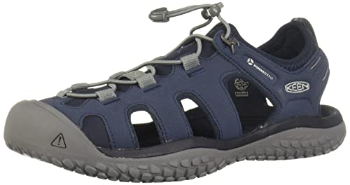 KEEN Herren Solr Sandalen, Navy/Steel Grey, 46 EU von KEEN