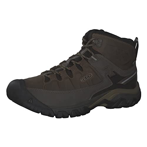 KEEN Herren Targhee 3 Mid Waterproof Wanderstiefel, Bungee Cord/Black, 40.5 EU von KEEN