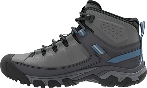 KEEN Herren Targhee 3 Mid Waterproof Wanderstiefel, Drizzle/Captains Blue, 41 EU von KEEN