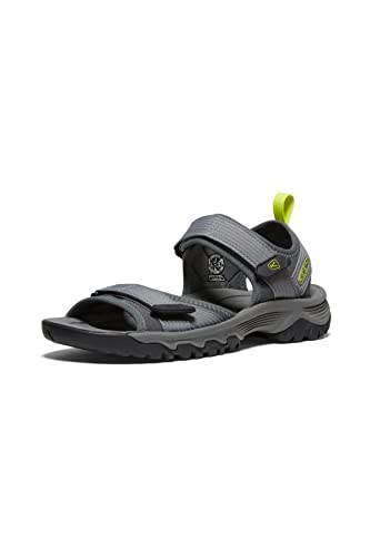 KEEN Herren Targhee 3 Open Toe H2 Sandalen, Steel Grey/Evening Primrose, 47 EU von KEEN