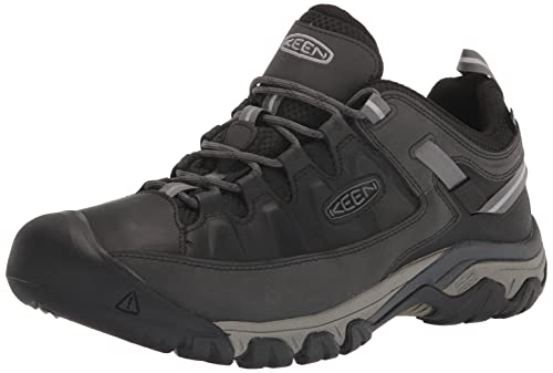 KEEN Targhee 3 Waterproof, Schuhe für Senderismo Hombre, Schwarz (Schwarz/Stahlgrau), 48 EU von KEEN