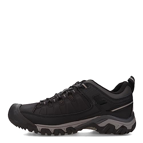 Keen Herren Targhee EXP Waterproof Trekking-& Wanderhalbschuhe, Schwarz (Black/Steel Grey Black/Steel Grey), 44 EU von KEEN