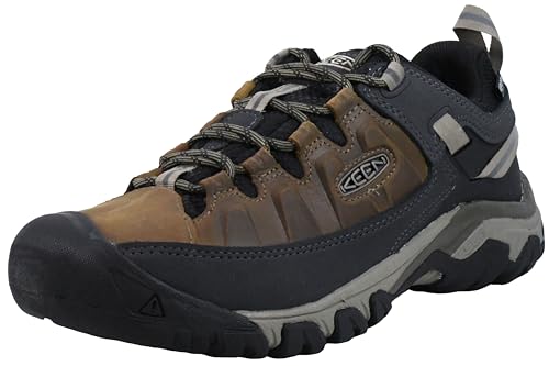 KEEN Herren Targhee 3 Low Height Waterproof Wanderschuhe, Bison/Timberwolf, 12 Wide von KEEN