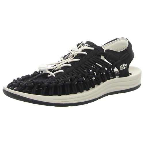 KEEN Herren Uneek Canvas Textile Black Birch Sandalen 42.5 EU von KEEN