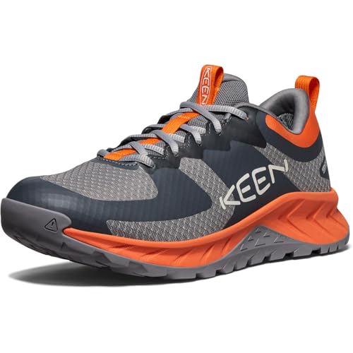 KEEN Herren Versacore Waterproof Wanderschuh, Steel Grey/Scarlet Ibis, 42 EU von KEEN