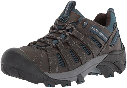 KEEN Utility Herren Voyageur Low Height Breathable Wanderschuhe, Alcatraz/Legion Blue, 44.5 EU von KEEN