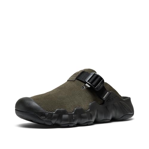 KEEN Hyperport Clog Herren Pantoletten aus bequemem Leder, langlebig, Traktions-Schlupfschuh, Meeresschildkröte/Schwarz, 42 EU von KEEN