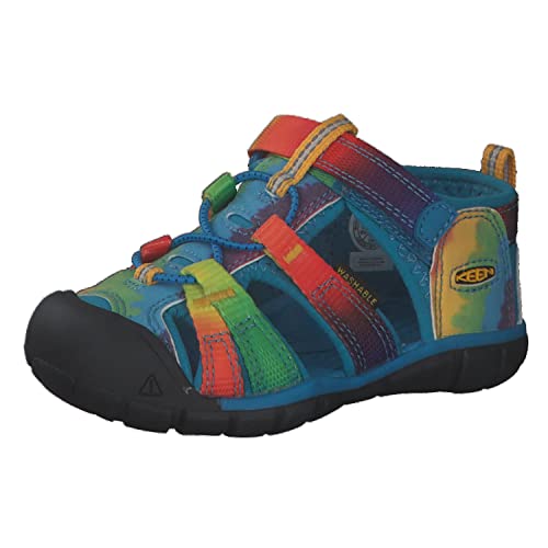 KEEN, Unisex Kinder Seacamp 2 CNX Sandalen , Vivid Blue Original Tie Dye , 22 EU von KEEN