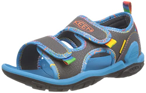 KEEN Knotch Creek Open Toe Sandale, Magnet/Tie Dye, 27 EU von KEEN