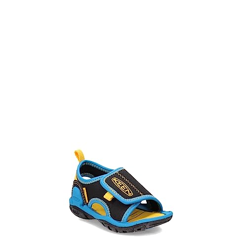 KEEN Knotch River OT Sandale, Black/Vivid Blue, 37 EU von KEEN