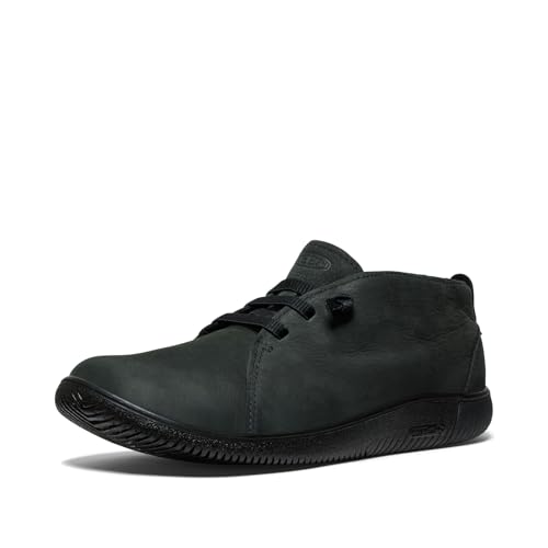 KEEN Knx Herren Mid Top Leder Flexibel Bequem Chukka Boots, Schwarz/Schwarz, 44.5 EU KEEN Knx Herren Mid Top Leder Flexibel Bequem Chukka Boots, Schwarz/Schwarz, 44.5 EU von KEEN