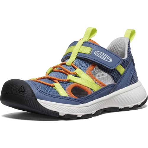 KEEN Unisex Kinder Motozoa Sandalen, Vintage Indigo Scarlet Ibis, 29 EU von KEEN