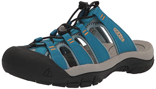 KEEN Damen Newport Slip-on mit Geschlossener Zehenpartie Sandalen, Fjord Blue/Iceland Poppy, 40 EU von KEEN