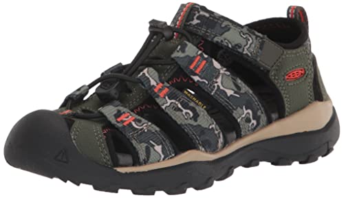 KEEN Newport Neo H2 Unisex-Kinder-Sandalen, Forest Night Camo, 25/26 EU von KEEN