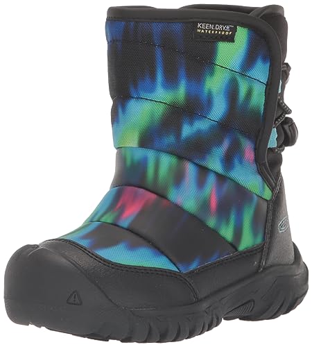 KEEN Puffrider Waterproof Schneestiefel, Northern Lights/Black, 24 EU von KEEN