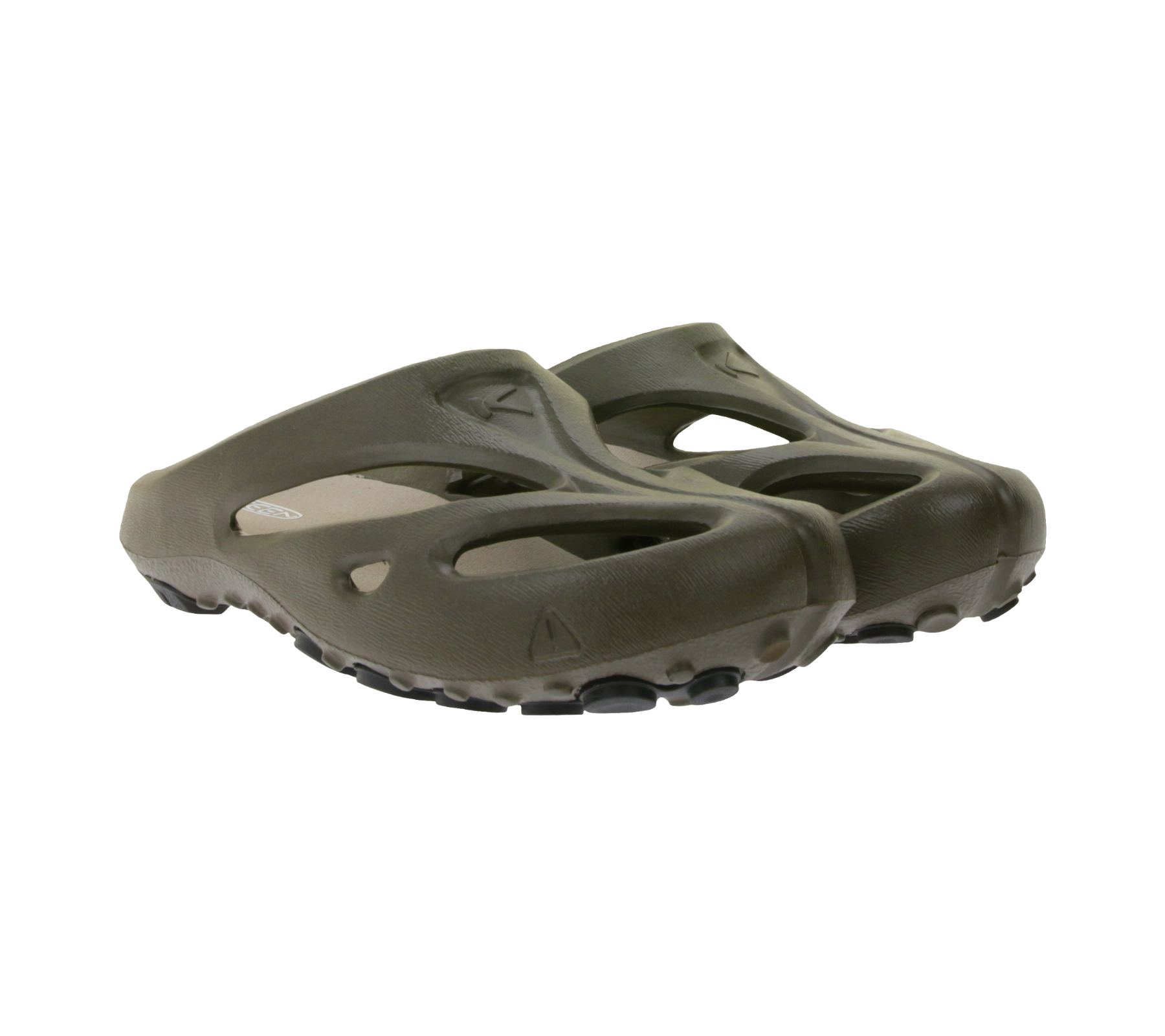 KEEN Shanti Herren Clogs mit strukturiertem Fußbett EVA-Konstruktion 1028606 Canteen/Plaza Taupe von KEEN