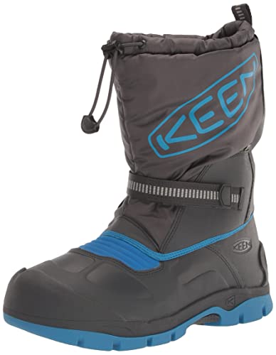 KEEN Unisex Kinder Snow Troll Waterproof Schneestiefel Winterstiefel, Magnet Blue Aster, 24 EU von KEEN