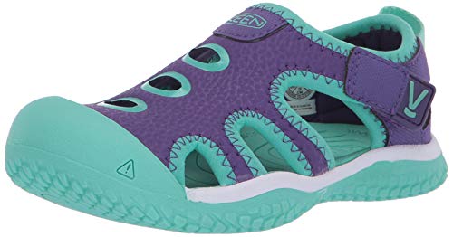 KEEN Stingray Closed Toe Water Sandalen, Royal Purple/Kakadu, 30 EU von KEEN