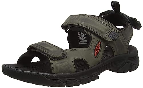 KEEN Targhee 3 Herren-Sportsandalen, offener Zehenbereich, Grau/Schwarz, Größe 46 EU von KEEN